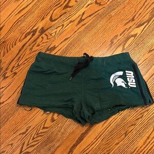 Women's Spartan Green Shorts Sz l